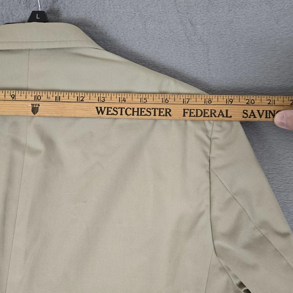Vtg Brooks Brothers Blazer Mens 43R Summer Cotton Sportcoat Khaki USA Made